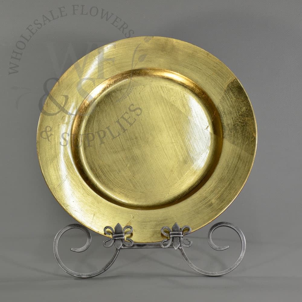 Round Charger Plates Gold & Silver