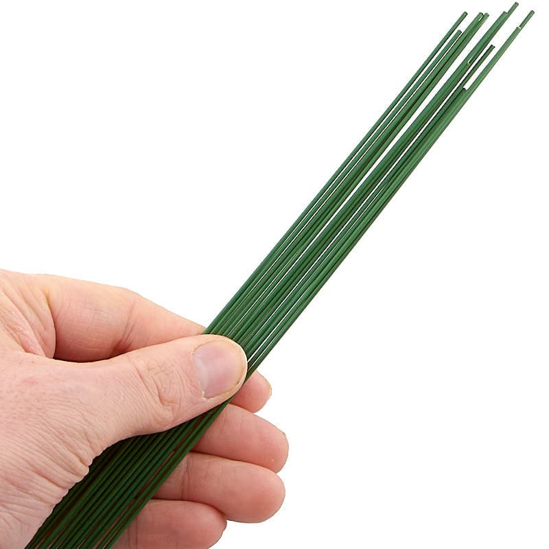 Green Floral Stem Wire - 18 Gauge