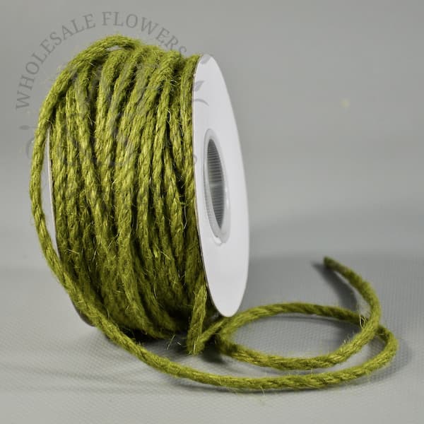 100% natural green jute cord