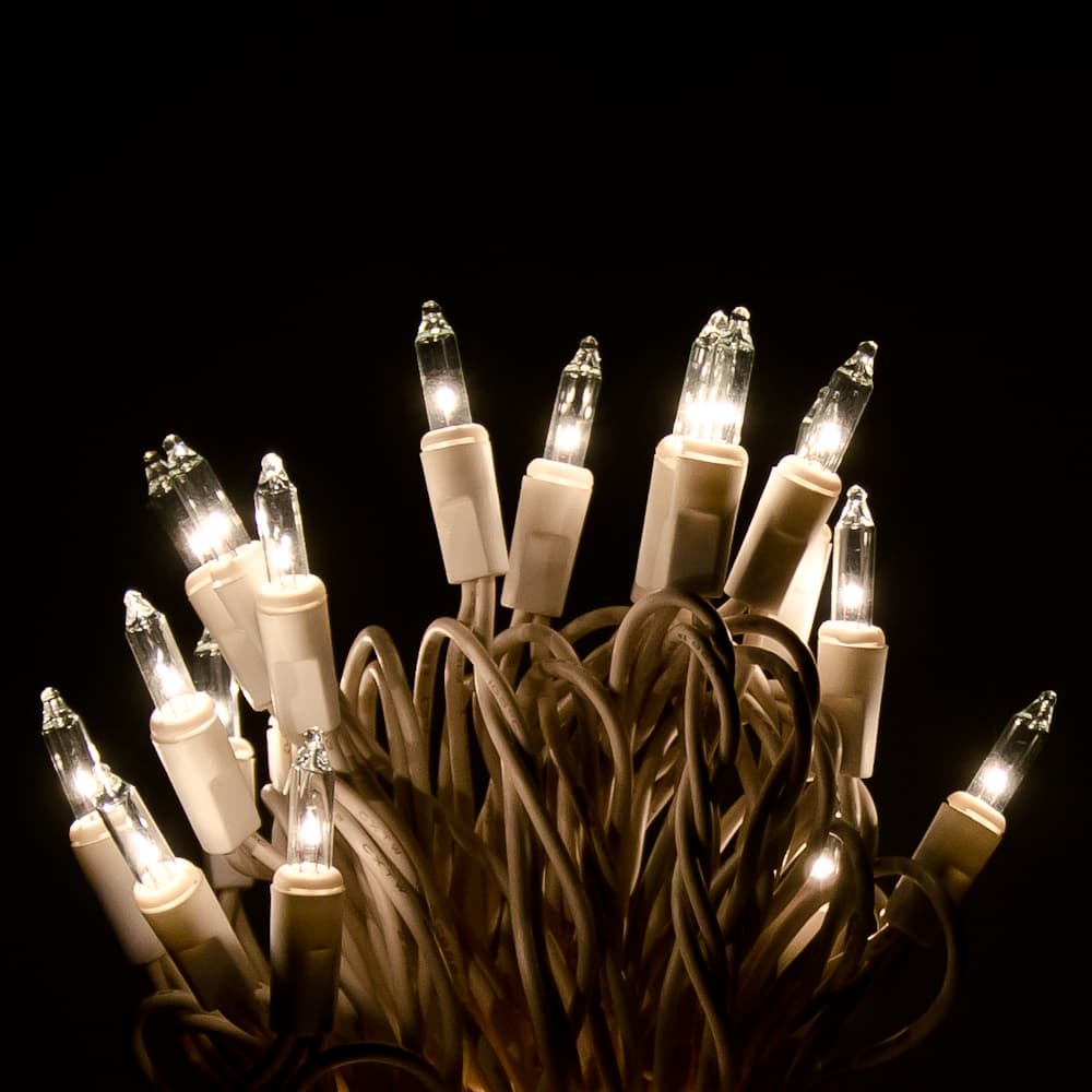 50 White String Lights Set