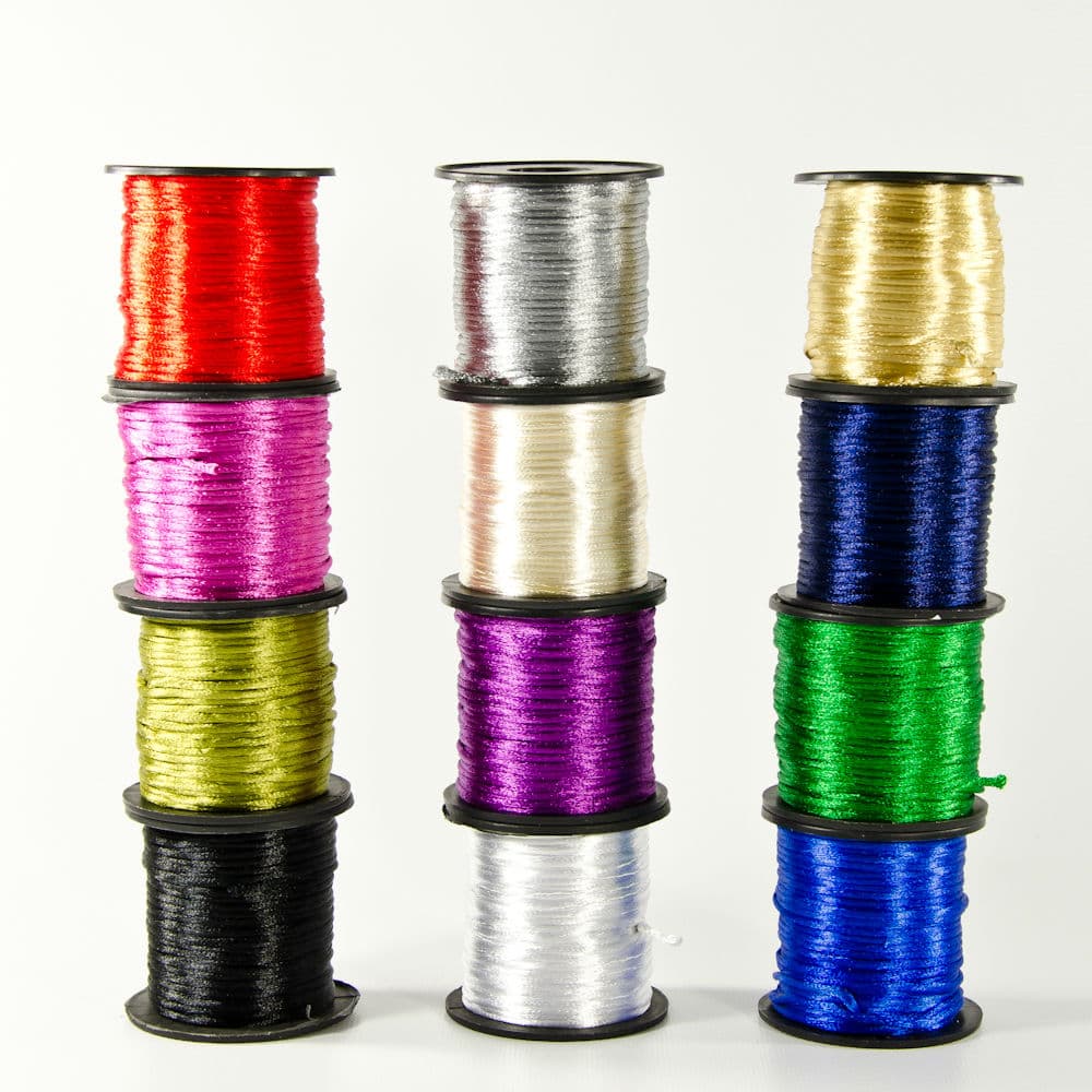 50 yards Satin Cord Different Colors