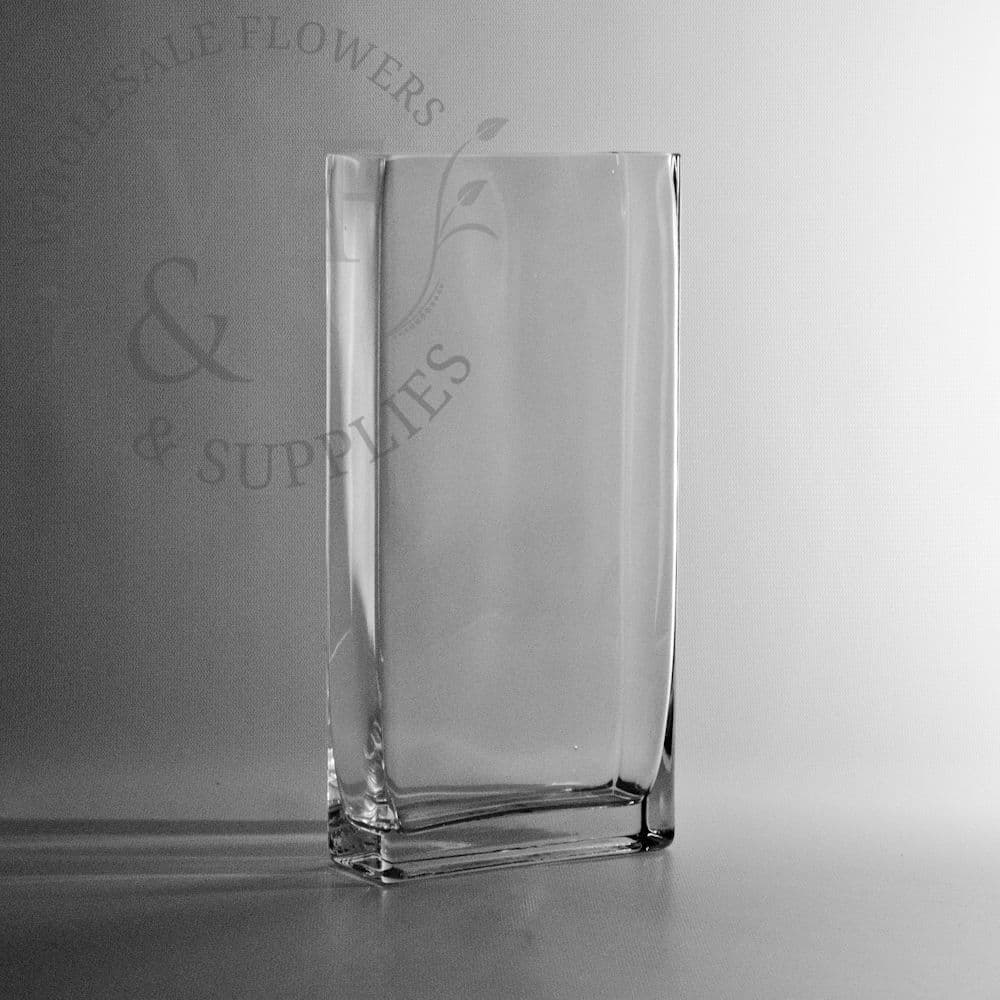 12" Tall Thin Rectangle Vase
