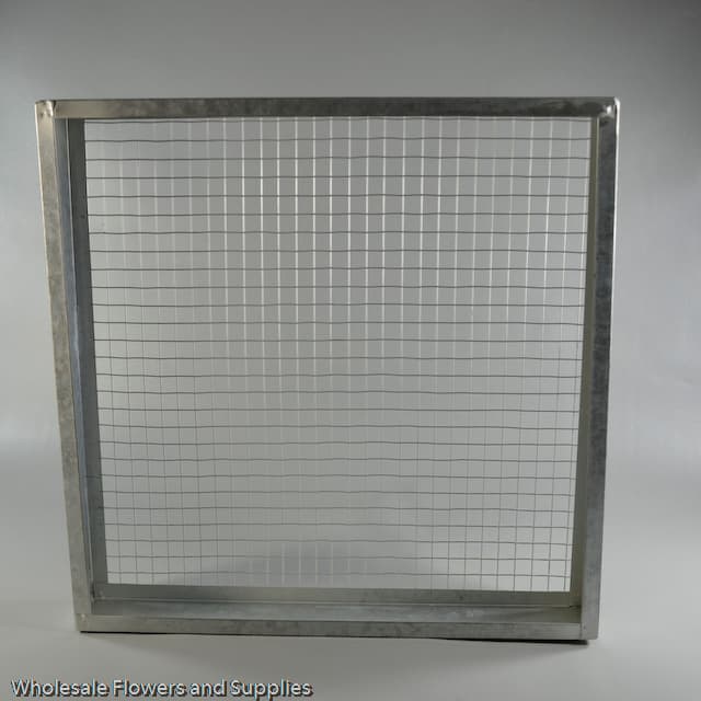 15" Square Metal Grate Garden Holder
