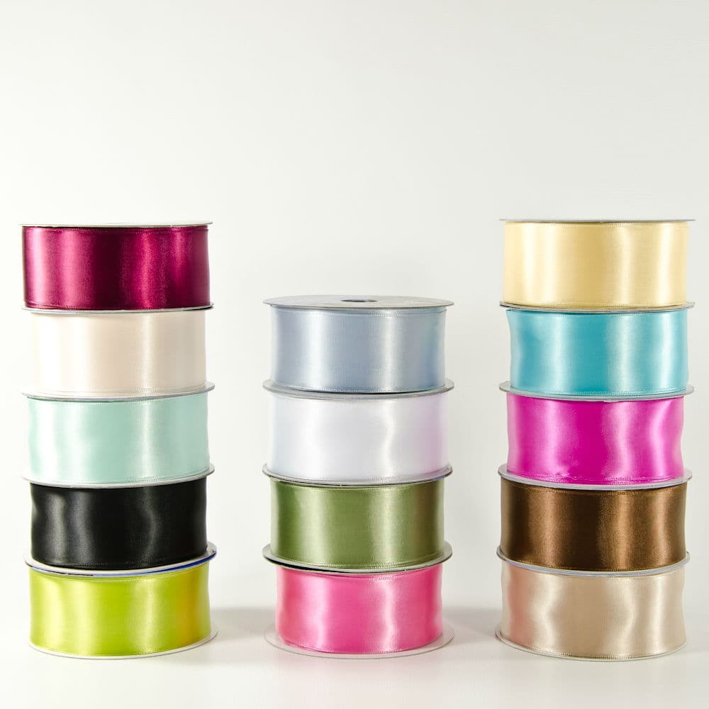 1.5" Wired Poly-Satin Ribbon