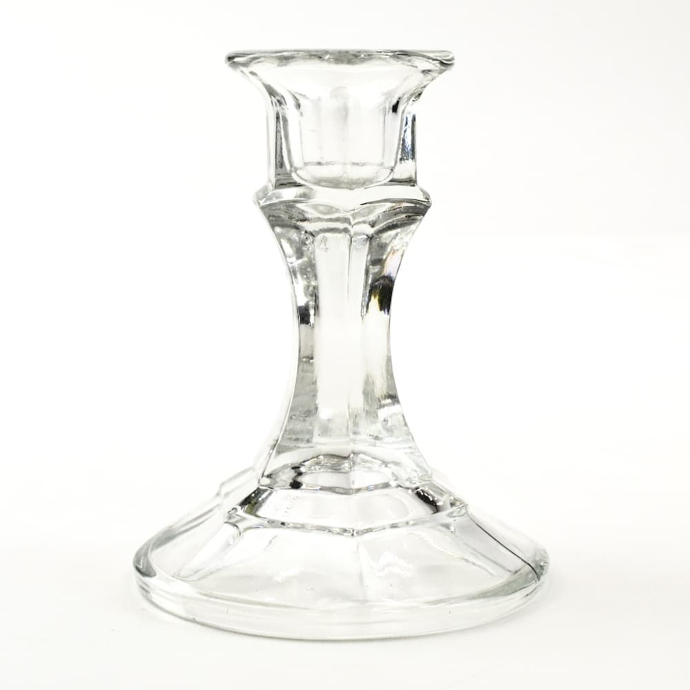  4" Classic Glass Pillar Candle Holder