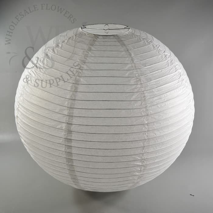 White Round Chinese Lanterns 20"