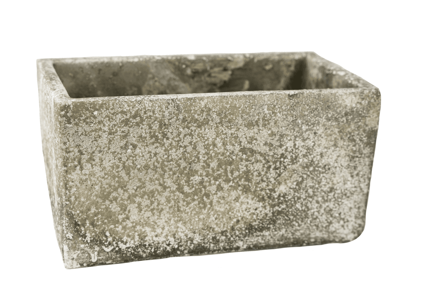 8" Weathered Clay Rectangle Planter
