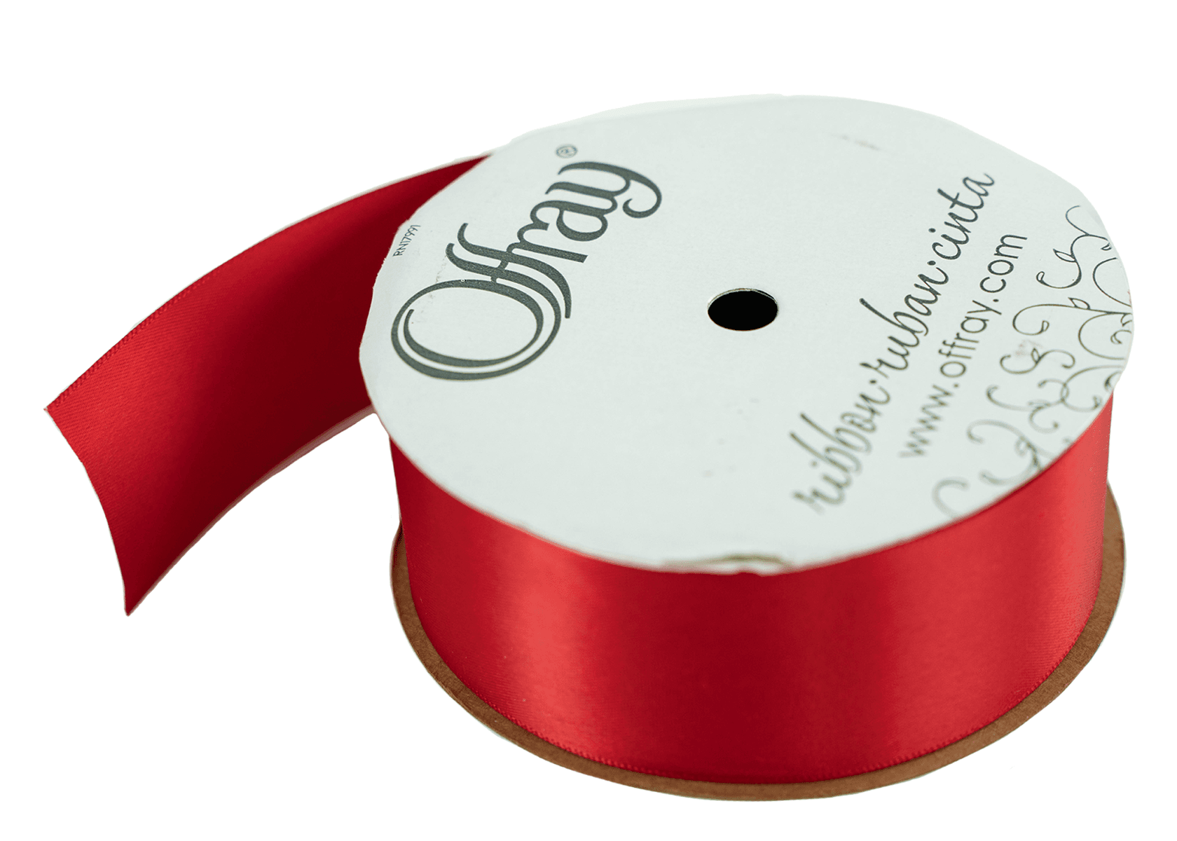 1.5" Double Faced Satin Ribbon - Red