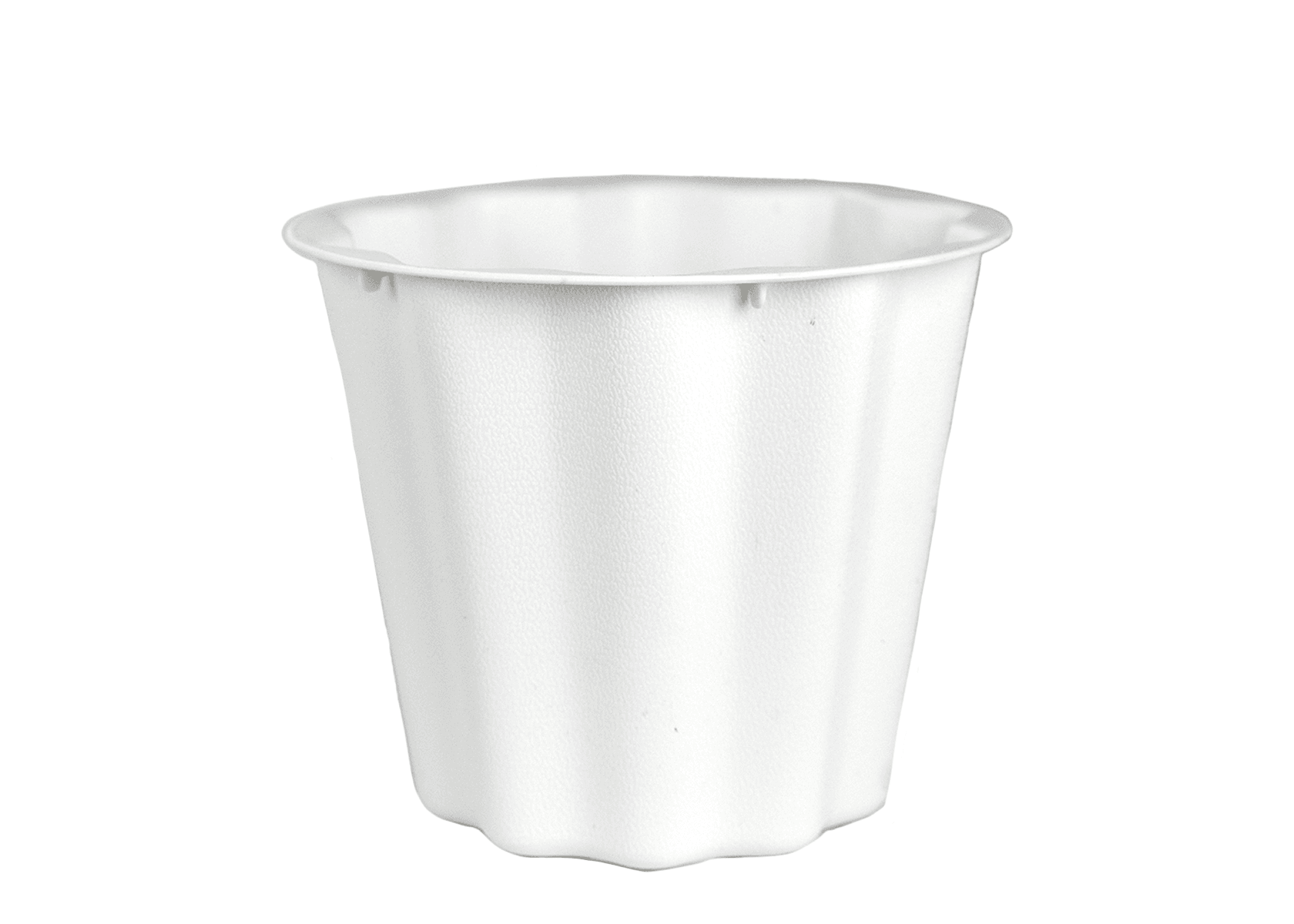 7.5" White Floral Container