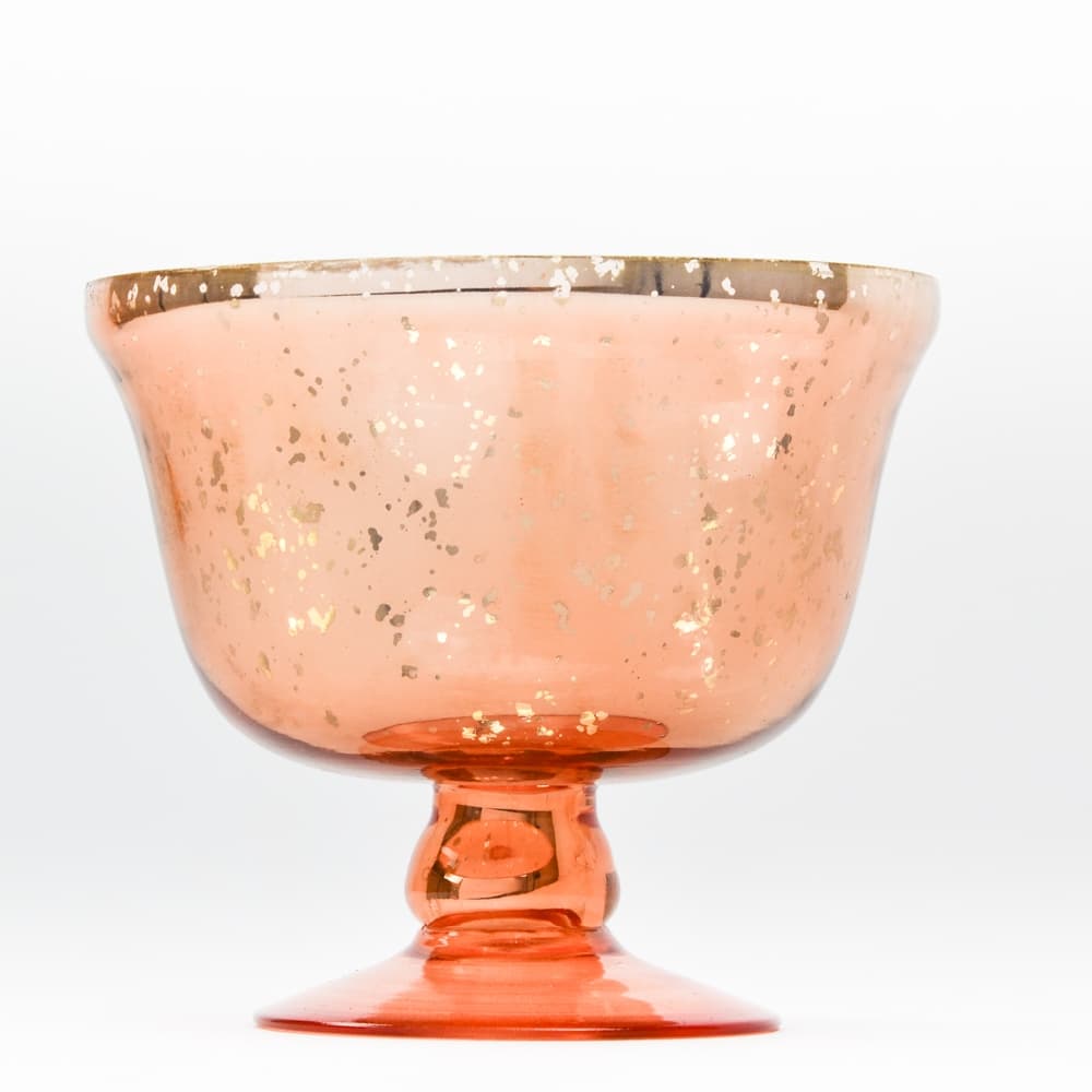 Mercury Rose Gold Pedestal Bowl