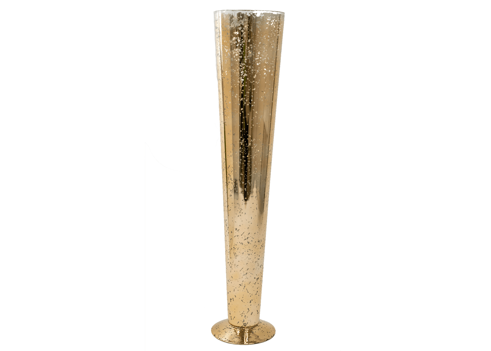 24" Trumpet Vase -Gold
