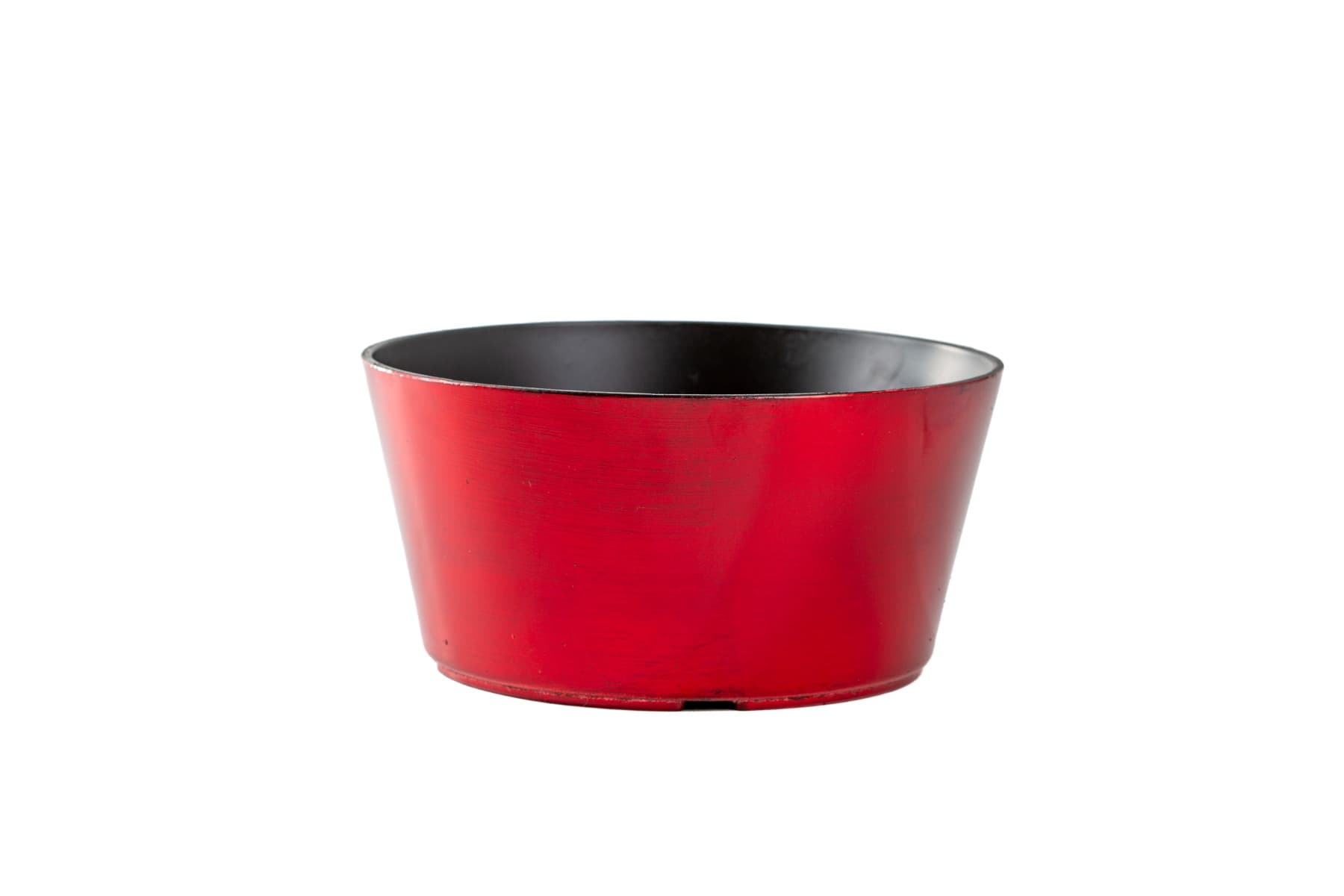 8.5" Red Recycled Plastic Garden Dish