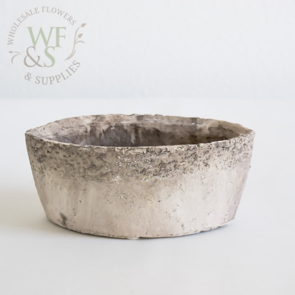 3" Two-Tone Weathered Concrete Boat