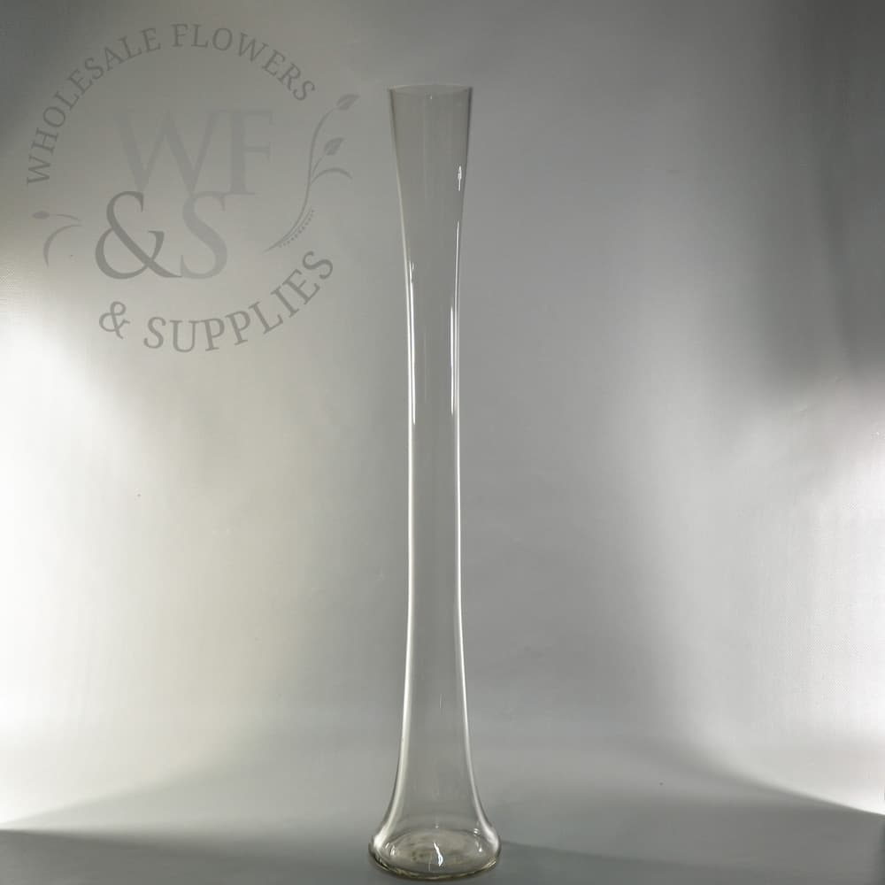 Classic Glass Tower Vase 24"