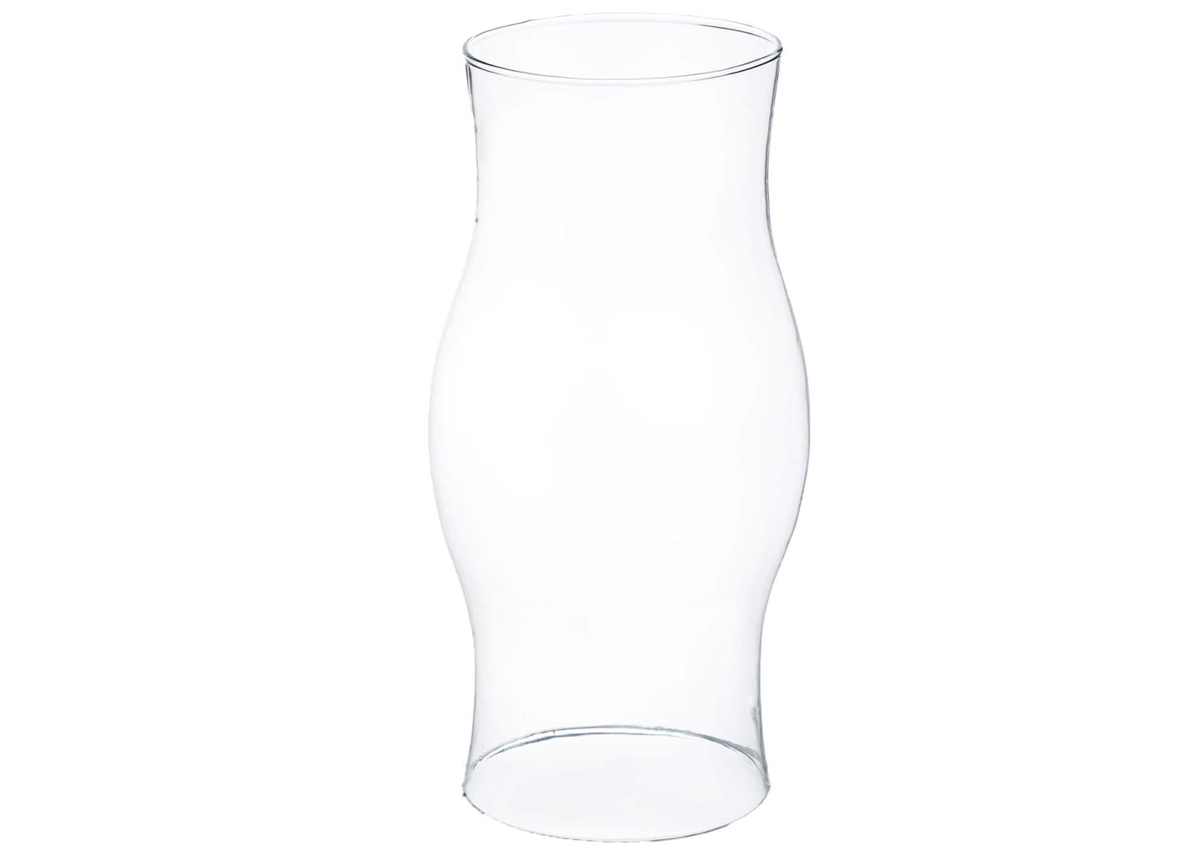 12" Glass Hurricane Vase