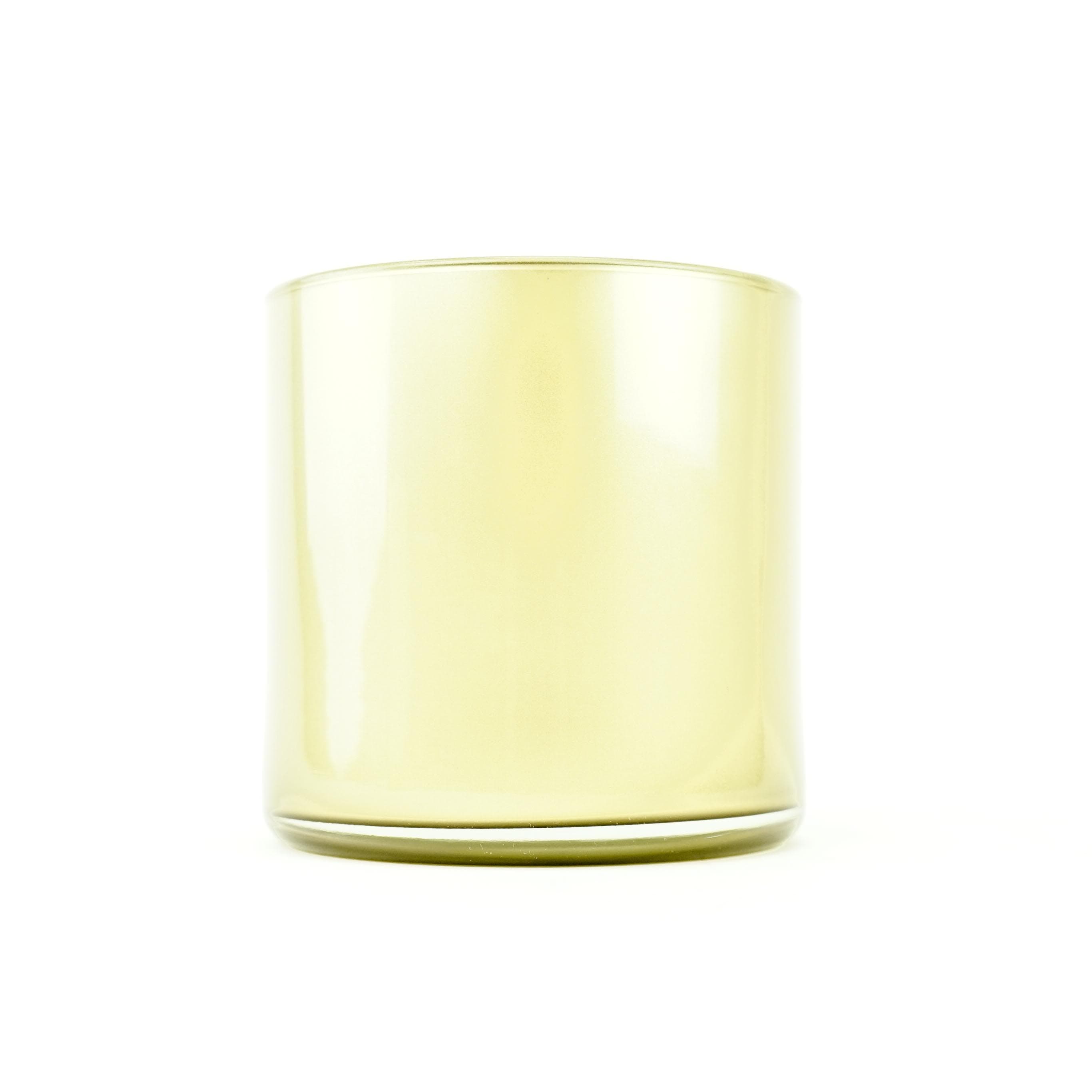 5" Glass Cylinder Vase - Champagne/Gold color