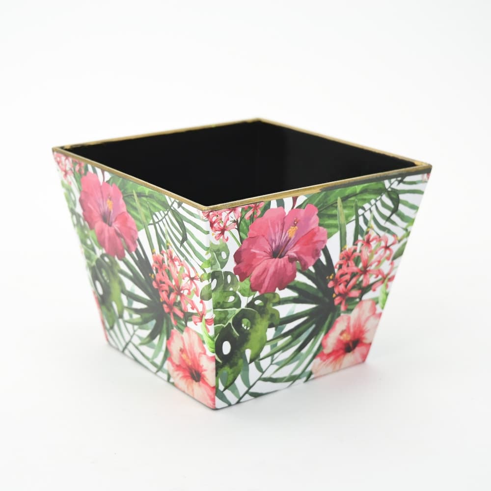 Square Hibiscus Planter
