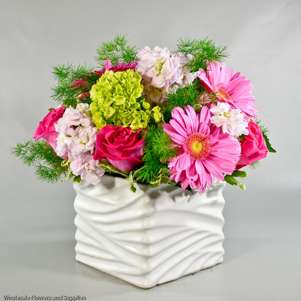 Pink Roses , Gerberas and Hydrangeas #27