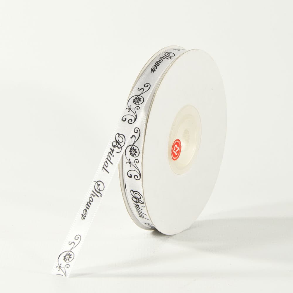 3/8" Wide Polyester Bridal Shower Ribbon