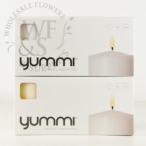 3-Pack 2.8" x 4" Pillar Candles