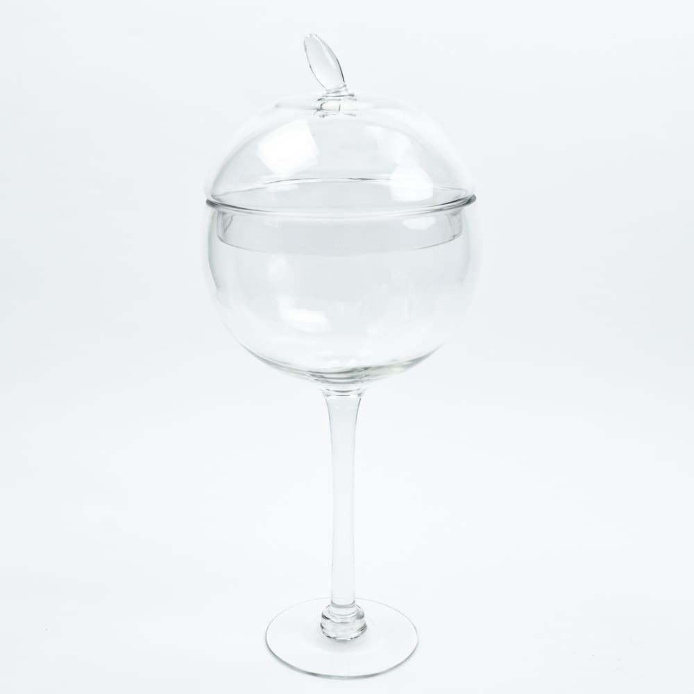 19" Apple shaped footed terrarium