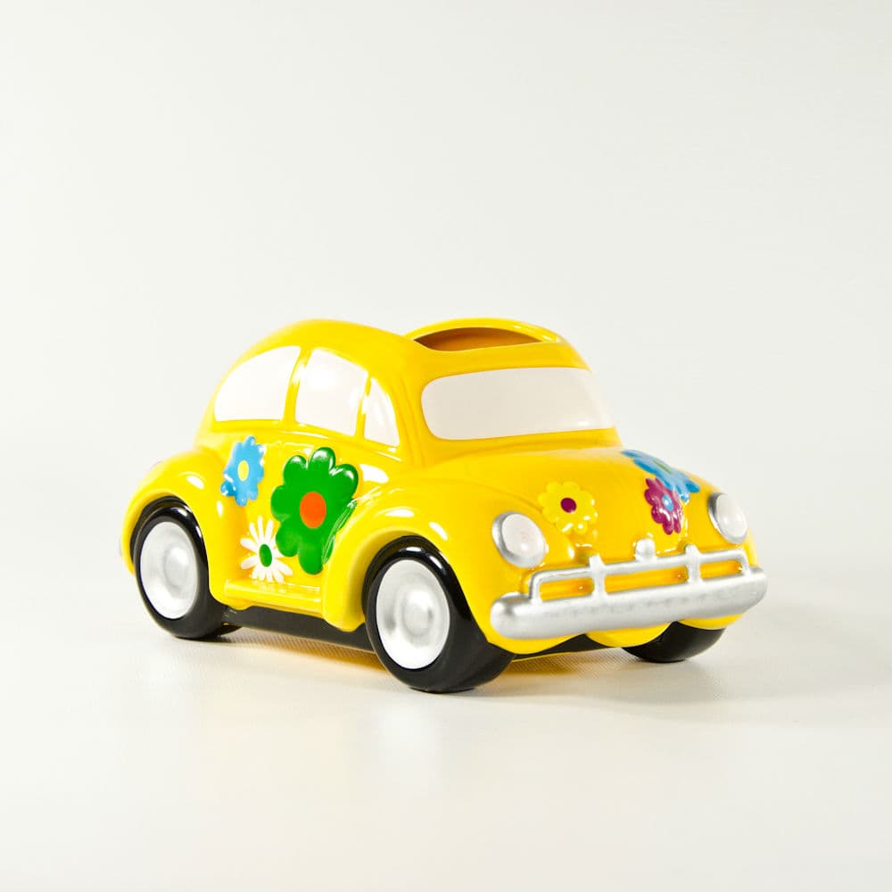 4.5 inch Flower Car Ceramic Vase - bug 