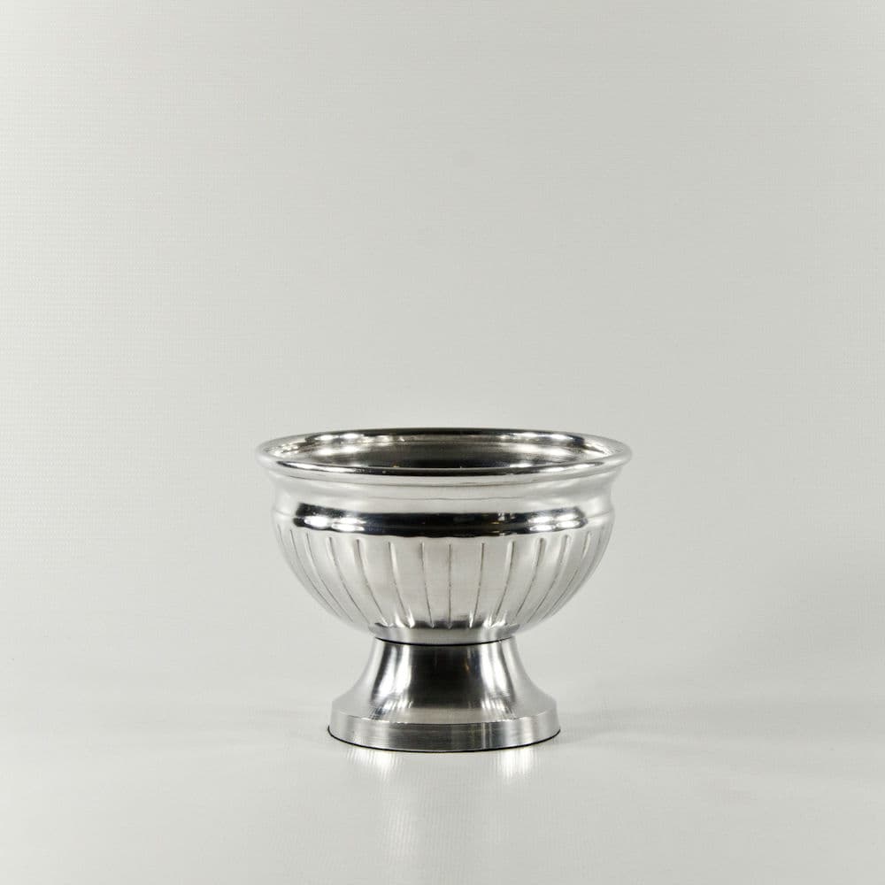 4 1/8" Tall Silver Compote Bowl