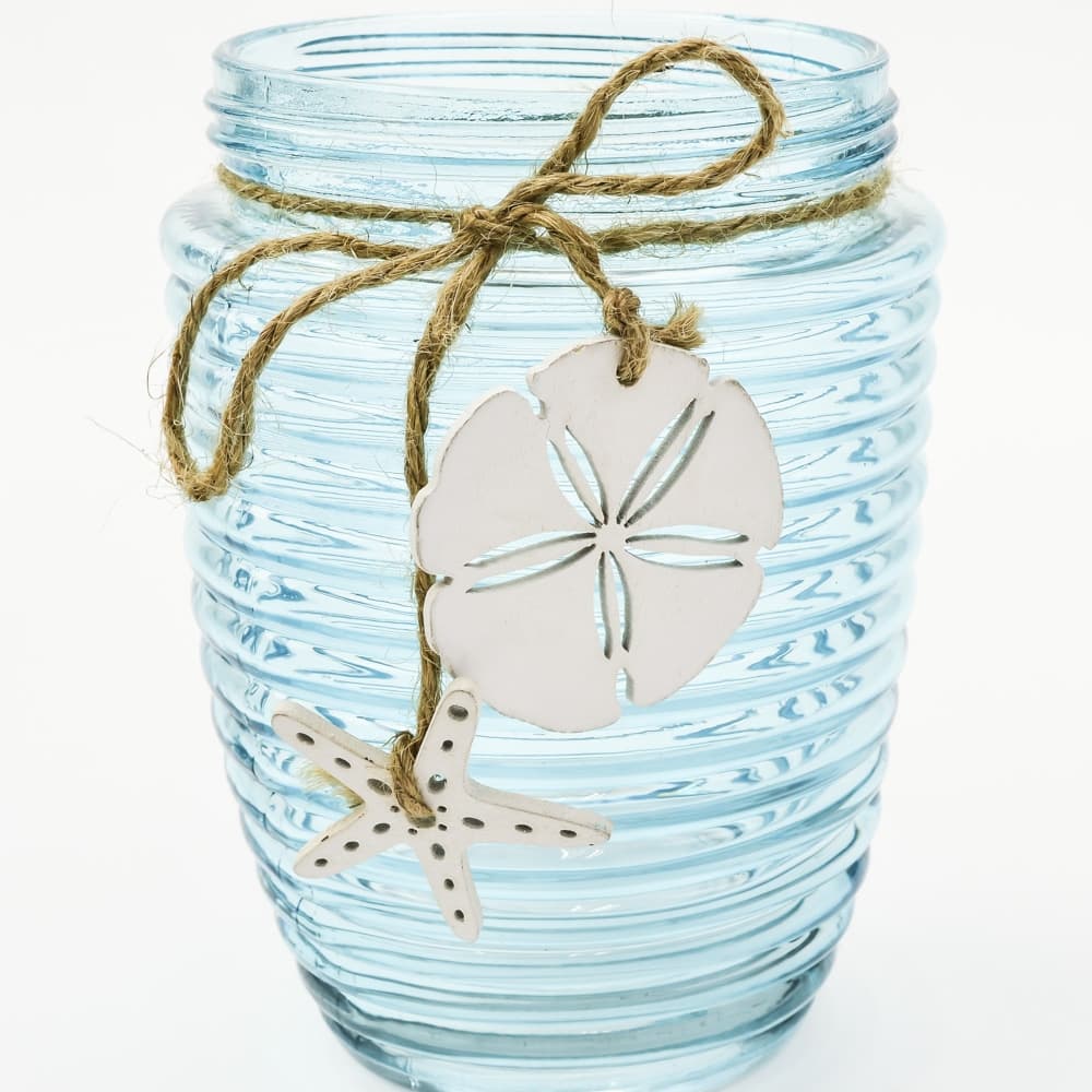 Paradise Beach Turquoise Glass Vase DISC by Vendor