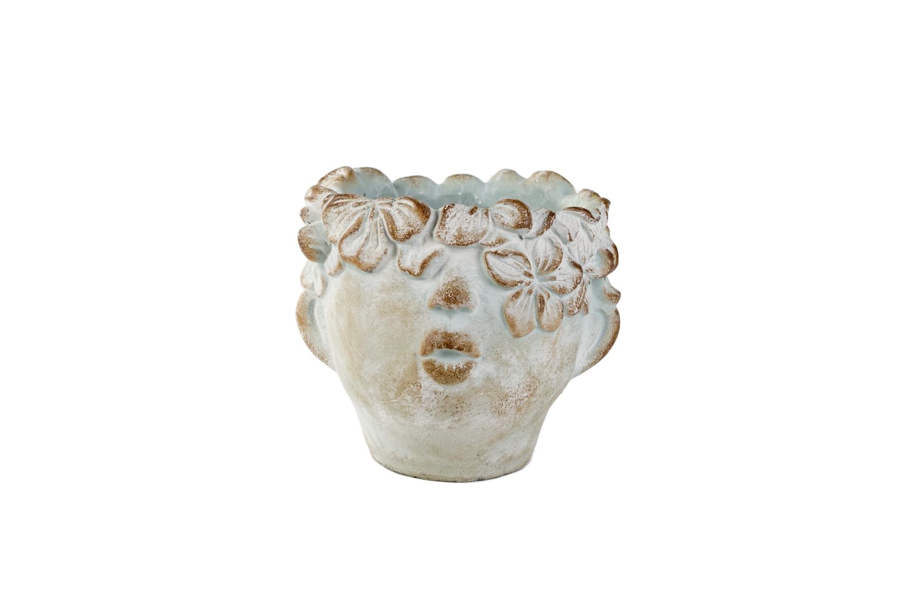 6.5" Kiss Stone Head Planter