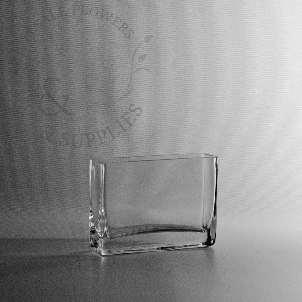 4" Tall Thin Rectangle Vase DISC