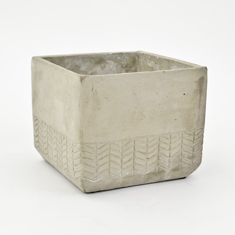 Concrete Ceramic Square Planter