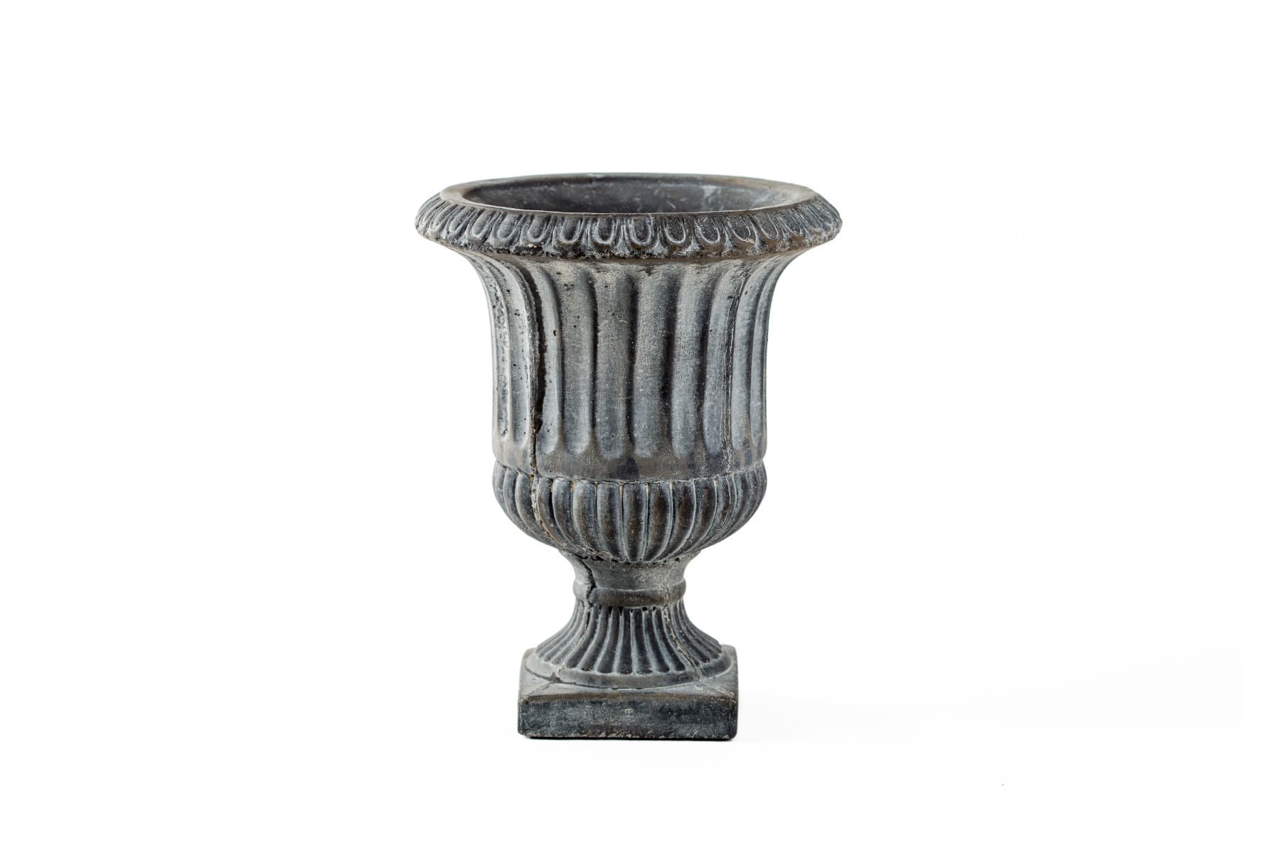 9.5" Alcott Gray Stone Cement Urn
