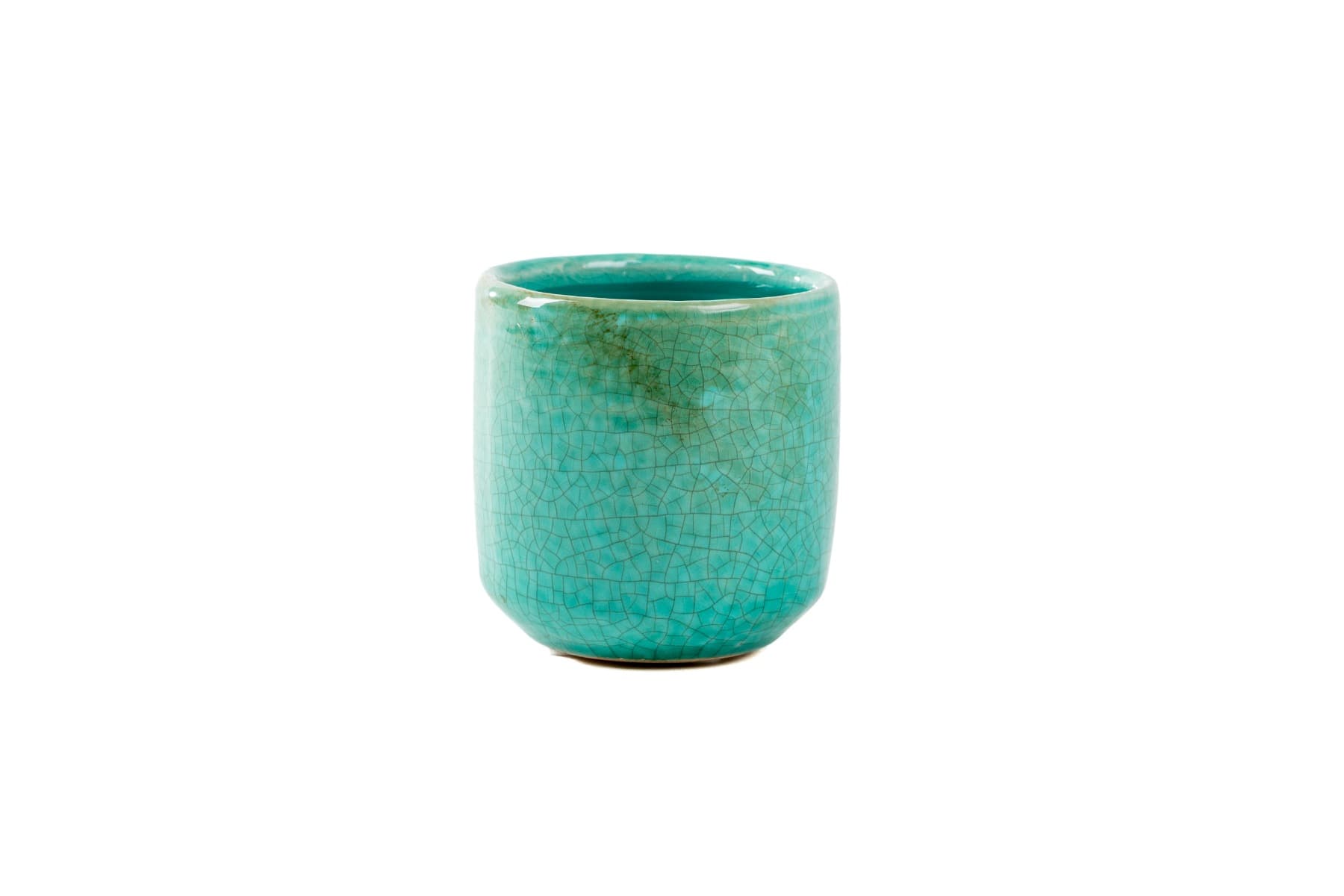 3" Lavina Mosaic Green Ceramic Pot