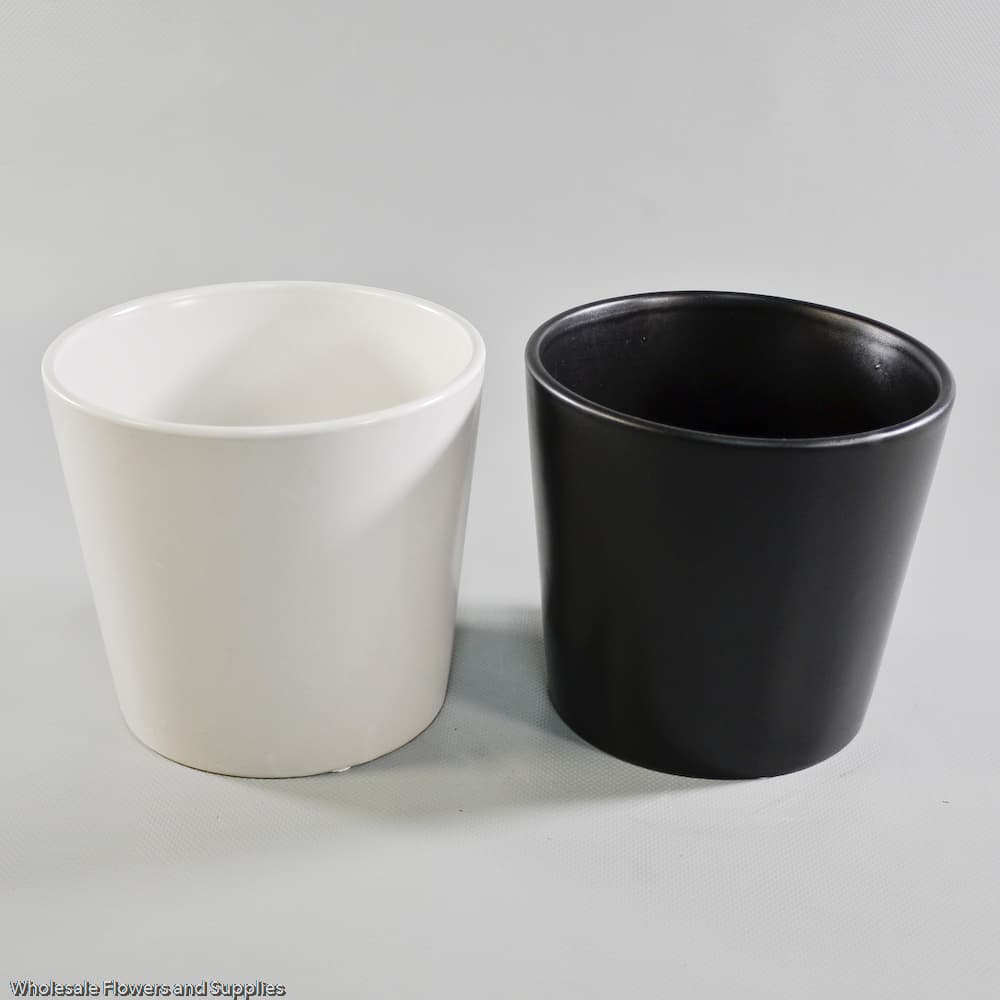 5.5" Tall Tapered Ceramic Cylinder Vase DISC