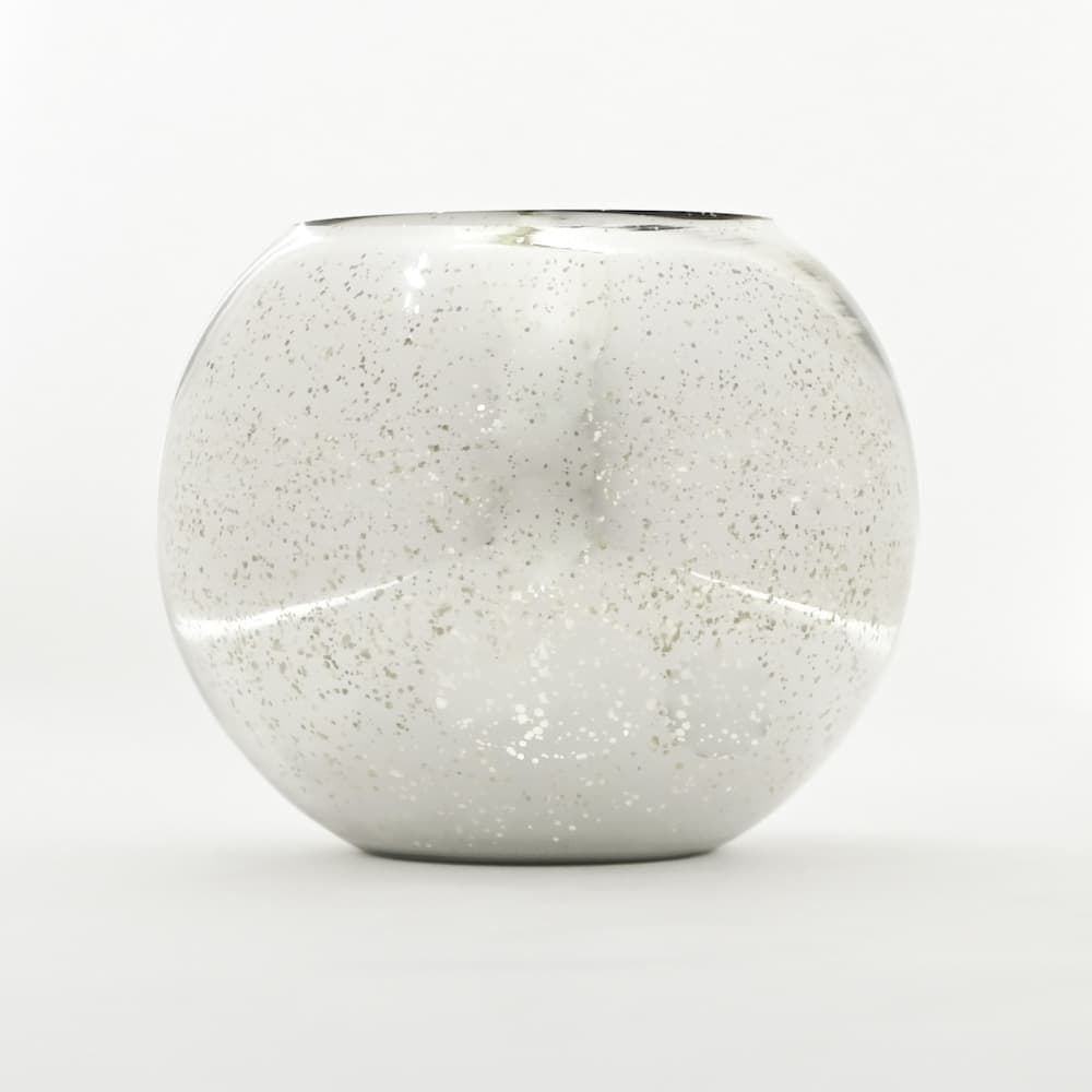 Glass Bubble Bowl  Mercury  