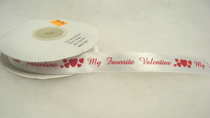 5/8" Polyester Valentines Ribbon  DISC