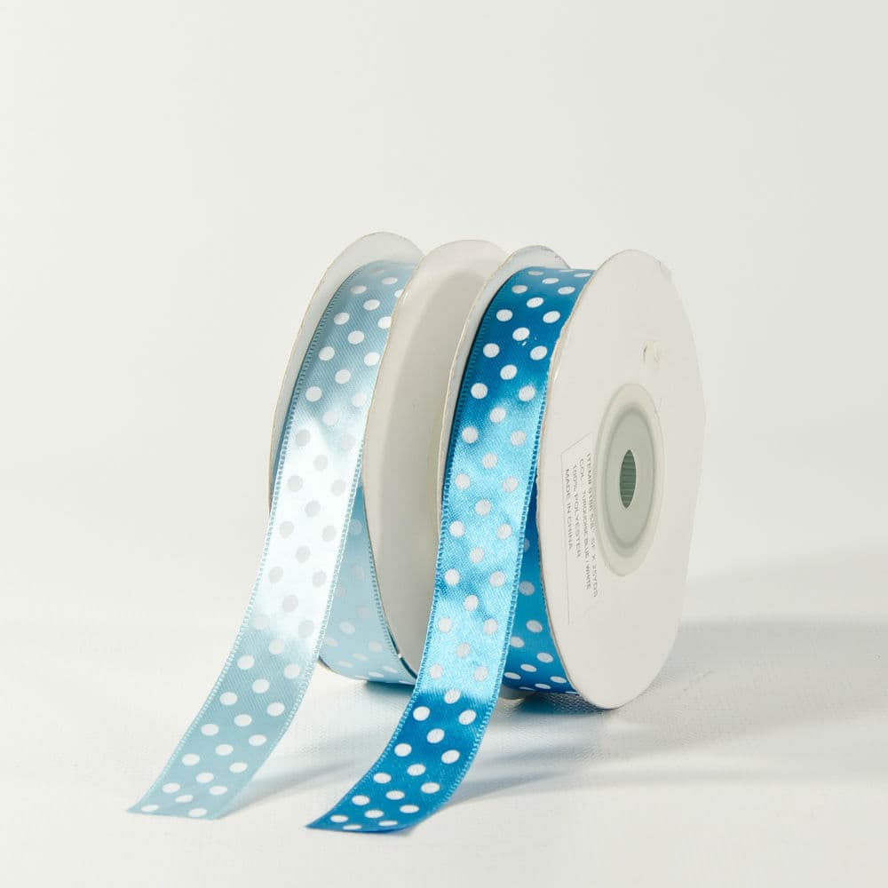 5/8" Wide Polyester Polka Dot Ribbon
