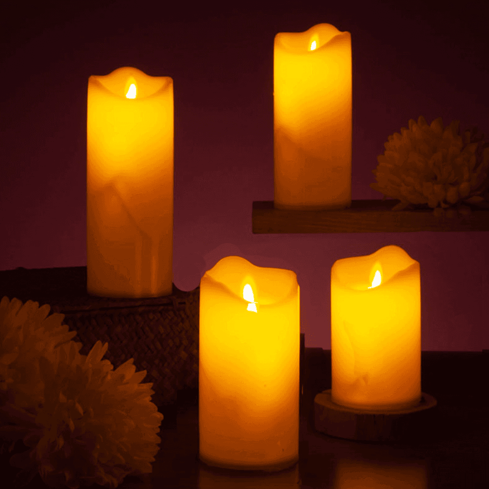 4 Piece Set LED Candles