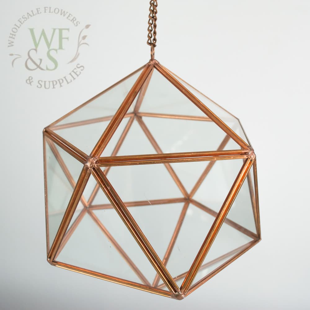 Rose Gold Triangle Shaped Terrarium