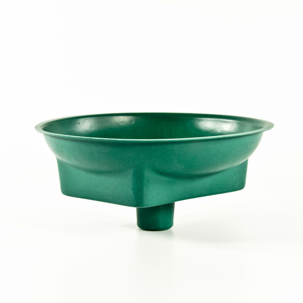 6 1/2" Round Green Floral Container for Tower Vases