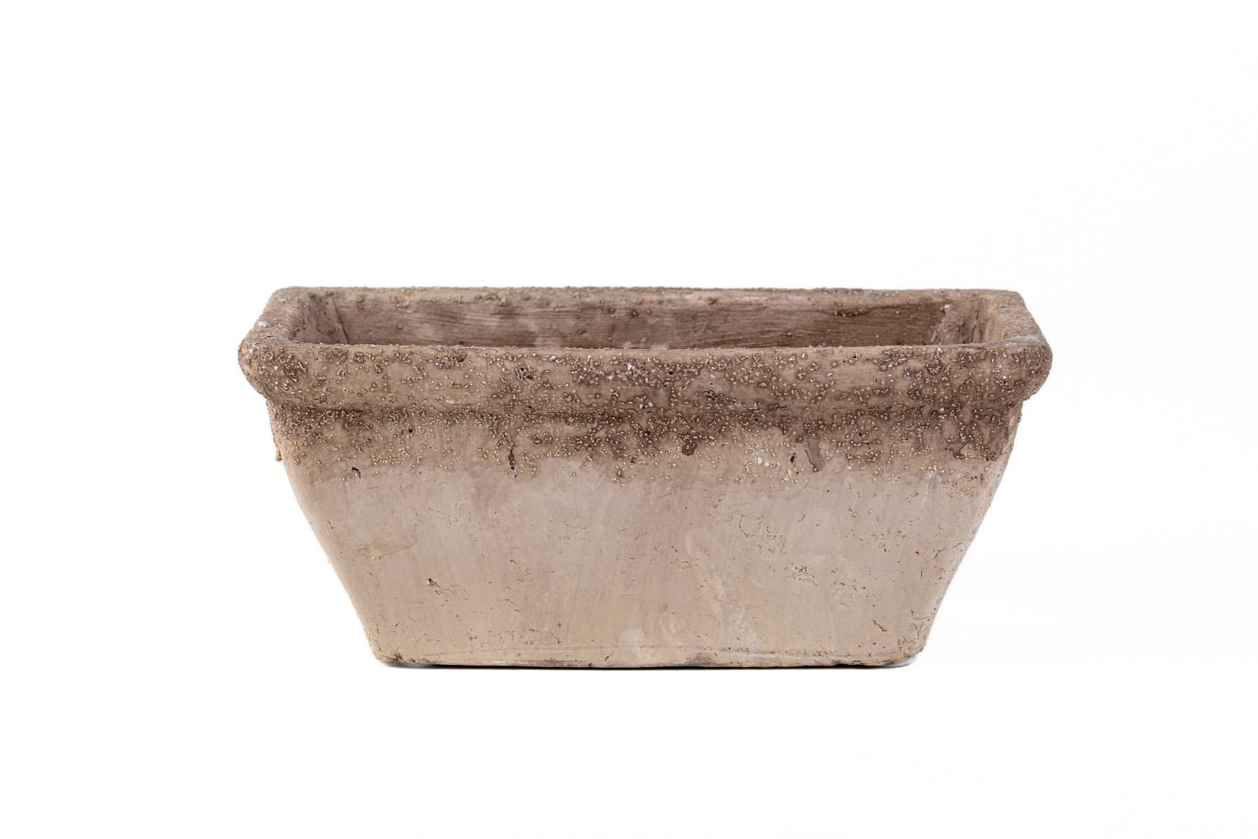 10" x 5" Two-Tone Concrete Rectangle Planter 