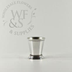 Silver Aluminum Mint Julep Cups 3.25x3