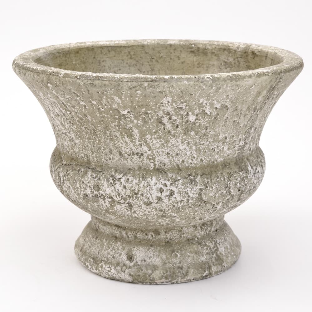 Weathered Clay Pedestal Planter