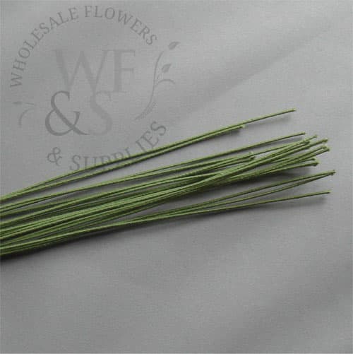Light Green Clothed Floral Stem Wire