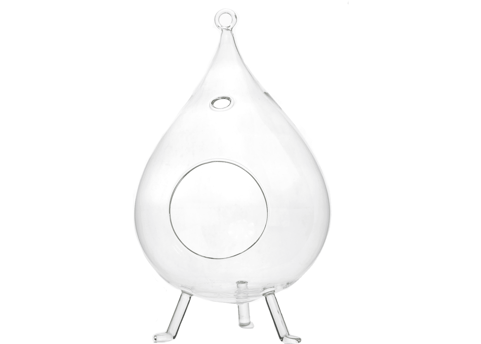 Glass Terrarium - Drop style with legs