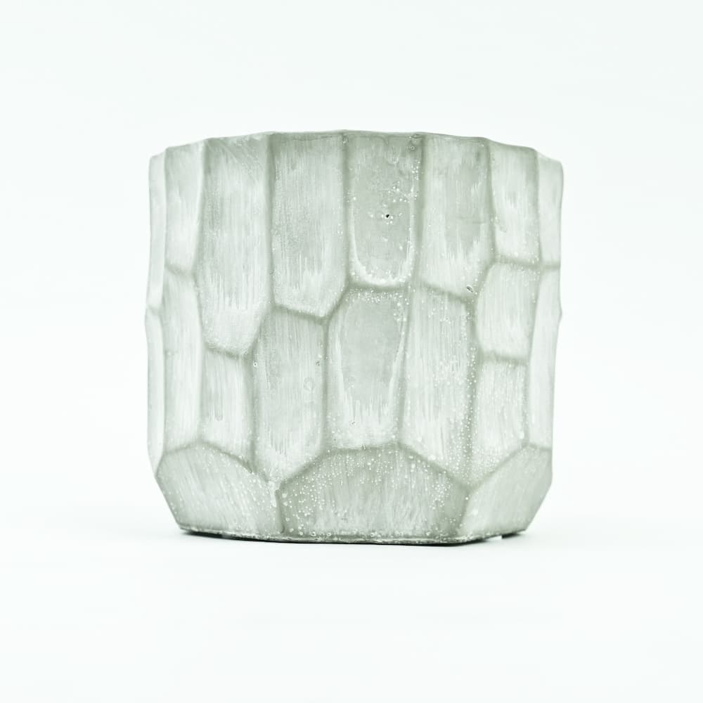 5.5" Carved Modern Stone Pot