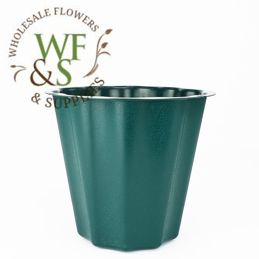 Green Floral Container 7.5" Tall