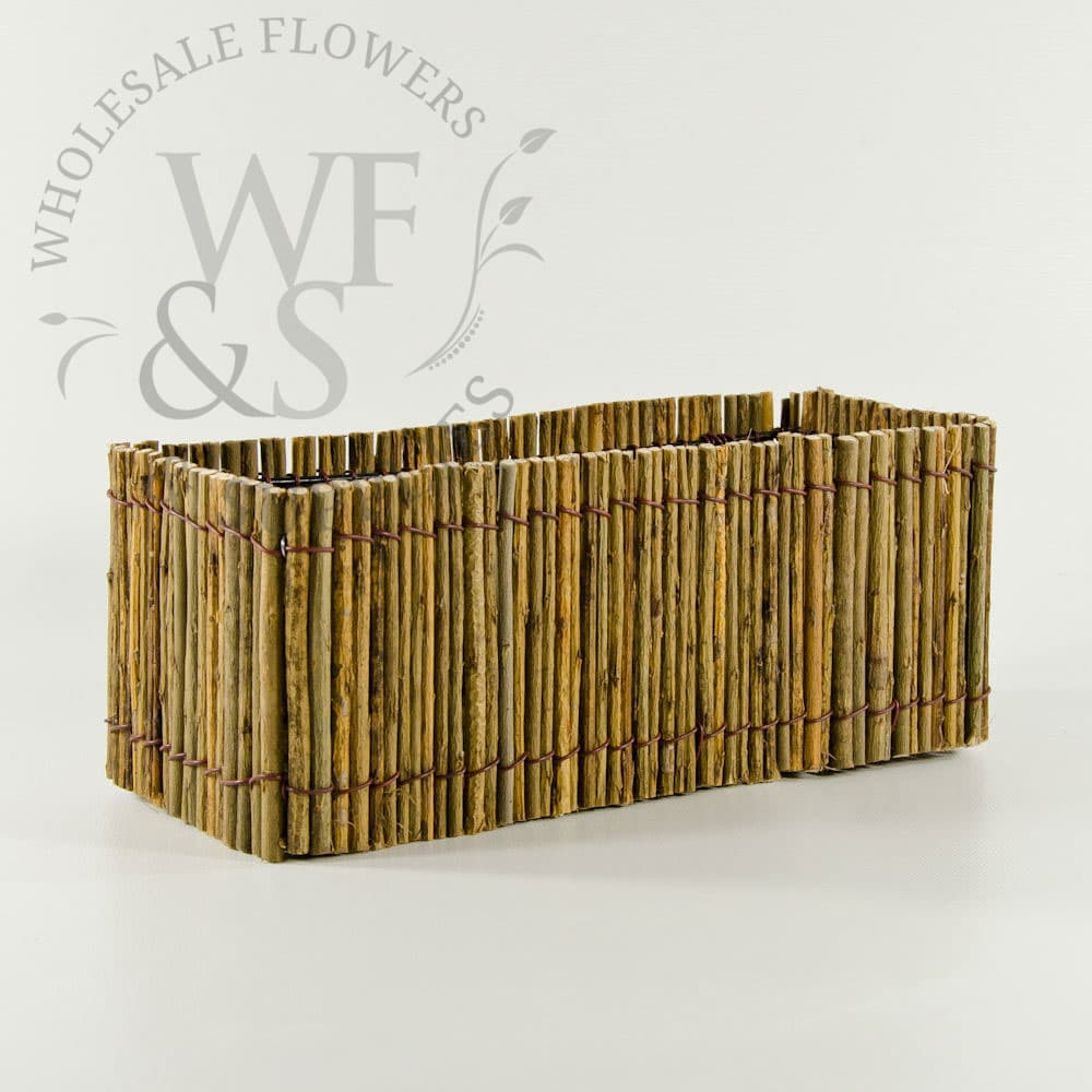 Wired Rectangular Twig Container