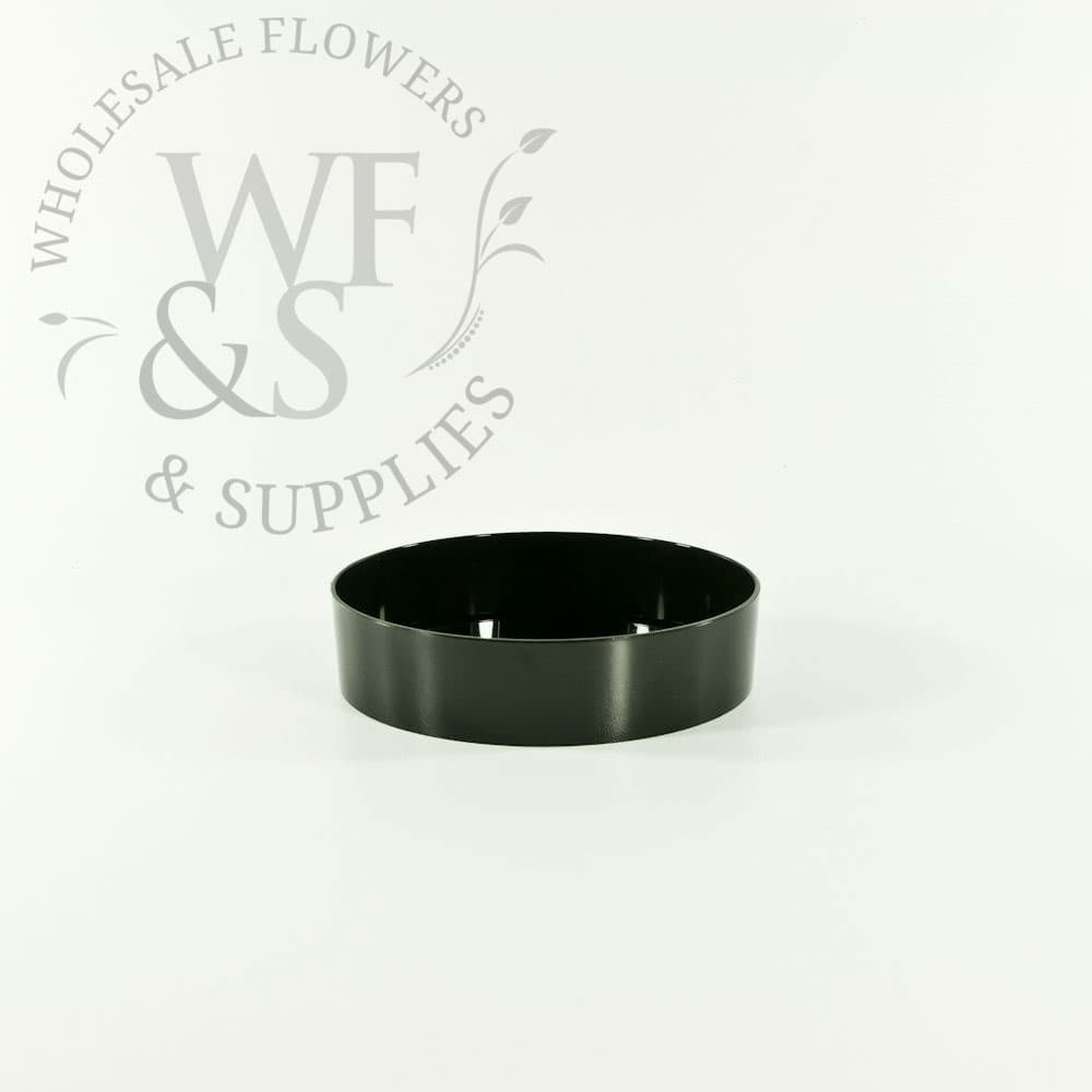 Shiny Black Designer Tray 6" DISC by Vendor