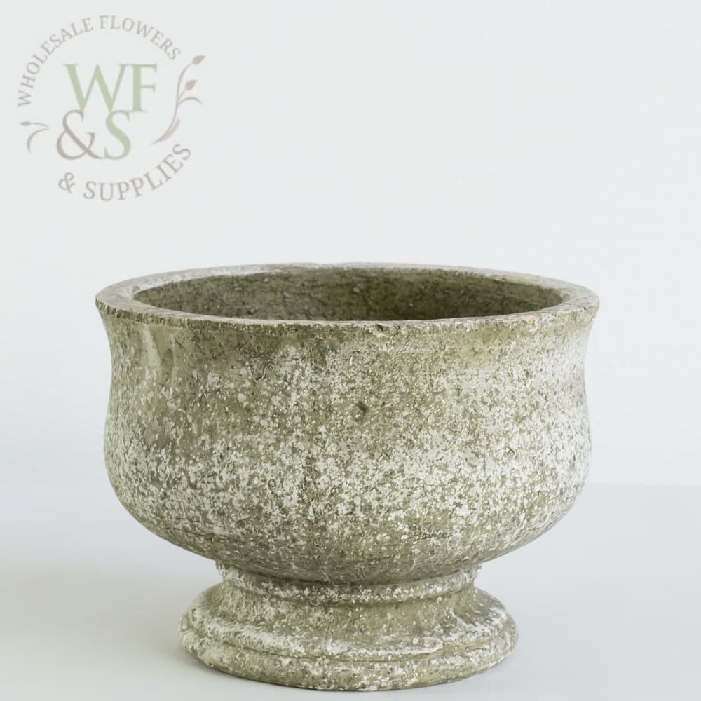 7" Clay Pedestal Pot